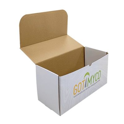 กล่องบรรจุกระดาษกระดาษ corrugated ที่สามารถนําไปใช้ใหม่ได้กล่องส่งสมาชิกสําหรับเครื่องสําอาง