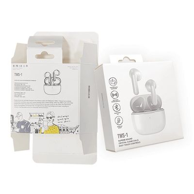 กระดาษขาว กล่องปลายทุ๊ก กล่องเลคหูฟัง Earbud กล่องหูฟัง
