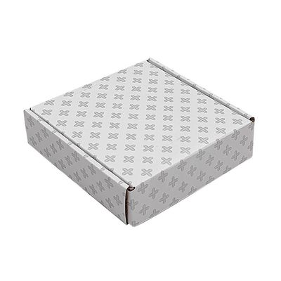 CMYK/PANTONE Printing UV Coating White Shipping Mailer Box สําหรับบรรจุภัณฑ์ที่เป็นมิตรต่อสิ่งแวดล้อม
