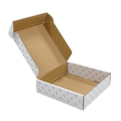 CMYK/PANTONE Printing UV Coating White Shipping Mailer Box สําหรับบรรจุภัณฑ์ที่เป็นมิตรต่อสิ่งแวดล้อม
