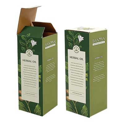 กระดาษเคลือบกล่องบรรจุเครื่องสําอาง อัตโนมัติ ด้านล่าง Tuck ปิดกล่องพับ 350g 500g