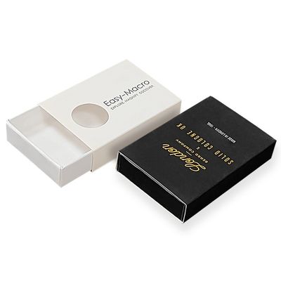 กล่องกระดาษขนาดเล็กที่แข็งกระชับใหม่ UV ปิด Custom Slide Box Packaging