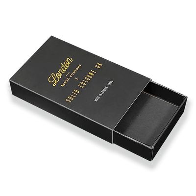 กล่องกระดาษขนาดเล็กที่แข็งกระชับใหม่ UV ปิด Custom Slide Box Packaging