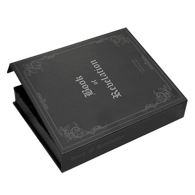 กล่องจอกระดาษคาร์ดบอร์ดที่ปิดด้วยแม่เหล็ก กล่องบรรจุเหรียญกล่องแบบหนังสือปลอม