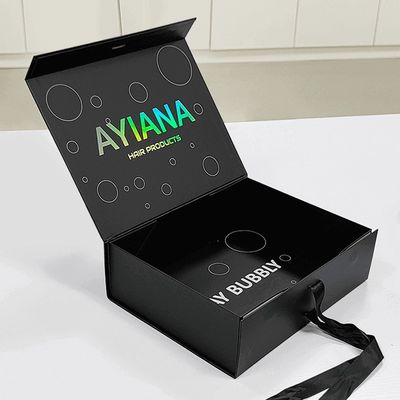 กล่องของขวัญแม่เหล็กสี่เหลี่ยมหรู