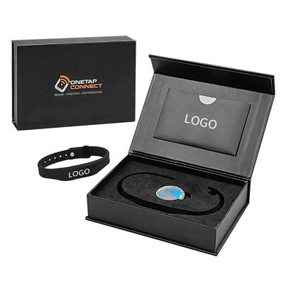 กล่องของขวัญแบบกําหนดเองกันน้ํา สําหรับงานเทศกาล RFID สายข้อมือซิลิโคนที่สามารถล้างได้
