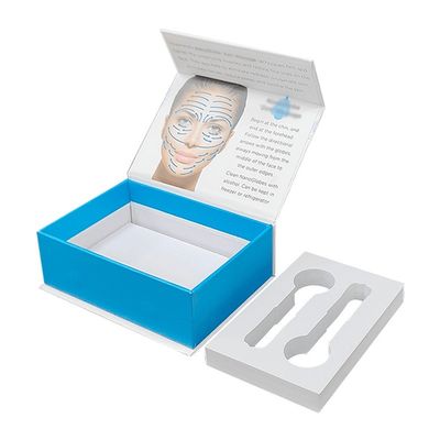UV Finish Mint and White Rigid Cardboard Ice Globes สําหรับการนวดใบหน้า ชุดของขวัญ