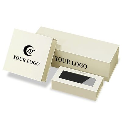 Matt Lamination Custom Jewelle Wedding Ring Packaging กล่องแม่เหล็กที่มีเครื่องใส่