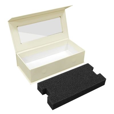Matt Lamination Custom Jewelle Wedding Ring Packaging กล่องแม่เหล็กที่มีเครื่องใส่