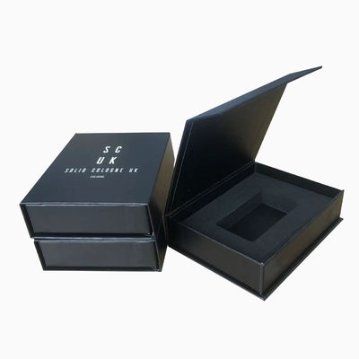 4C / UV / Lamination / Embossing / Stamping Finish Custom กล่องทรงหนังสือแม่เหล็กสําหรับน้ําหอม