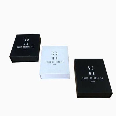 4C / UV / Lamination / Embossing / Stamping Finish Custom กล่องทรงหนังสือแม่เหล็กสําหรับน้ําหอม