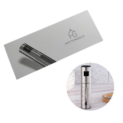 การสั่งซื้อที่กําหนดเอง Luxury Stainless Steel Oil Vinegar Pump Sprayer กระปุกน้ําหอม กระปุกกล่องบรรจุที่มีการใส่