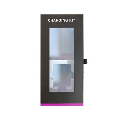 กล่องของขวัญแม่เหล็กหรู สําหรับ Power Bank ชาร์จเคเบิลแพคเกจด้วยโลโก้การพิมพ์ตามสั่ง