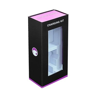 กล่องของขวัญแม่เหล็กหรู สําหรับ Power Bank ชาร์จเคเบิลแพคเกจด้วยโลโก้การพิมพ์ตามสั่ง