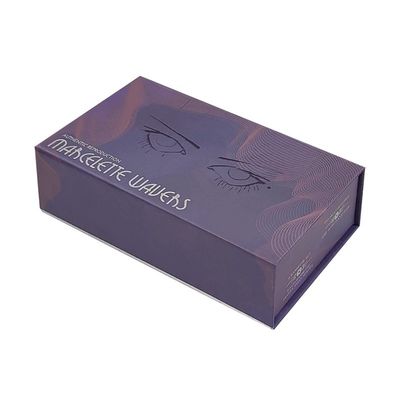 CMYK/PANTONE Printing Luxury Matte Magnetic Flip Packaging Paper Box สําหรับเครื่องสําอาง