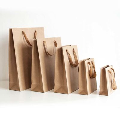สั่งซื้อตามสั่ง รับสัญลักษณ์ ขายส่งปลีก กาแฟ กระเป๋ากระดาษครัฟท์สีน้ําตาล