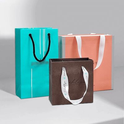 สั่งซื้อตามสั่ง รับสัญลักษณ์ ขายส่งปลีก กาแฟ กระเป๋ากระดาษครัฟท์สีน้ําตาล