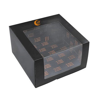 กระดาษที่กําหนดเองหมวกบรรจุหมวกเบสบอล Cap กล่องของขวัญหน้าต่าง With Clear pvc Window สําหรับหมวกเบสบอล