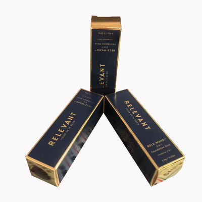 Custom 300 กรัม 350 กรัม กระดาษกระดาษตรงตรงกลับ Tuck กล่องกระดาษ Tuck ท็อปสี่เหลี่ยม ริมฝีปาก Stick กล่องน้ําหอมบรรจุ