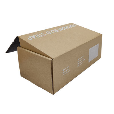 ใบรับรอง FSC สายด่วนลดน้ําตาล สีน้ําตาล Kraft กระดาษกระดาษ corrugated กล่องส่ง Zipper กล่องการส่ง