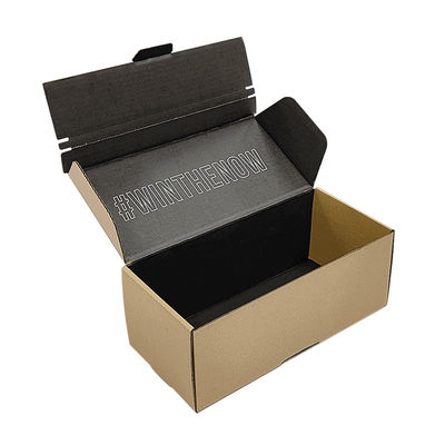 ใบรับรอง FSC สายด่วนลดน้ําตาล สีน้ําตาล Kraft กระดาษกระดาษ corrugated กล่องส่ง Zipper กล่องการส่ง