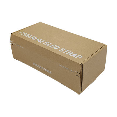 ใบรับรอง FSC สายด่วนลดน้ําตาล สีน้ําตาล Kraft กระดาษกระดาษ corrugated กล่องส่ง Zipper กล่องการส่ง