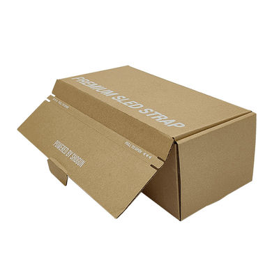 ใบรับรอง FSC สายด่วนลดน้ําตาล สีน้ําตาล Kraft กระดาษกระดาษ corrugated กล่องส่ง Zipper กล่องการส่ง