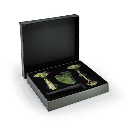 โลโก้ที่กําหนดเอง Premium Green Cardboard Lid Cover Top และล่าง กล่องของขวัญบรรจุเครื่องสําอางหรู