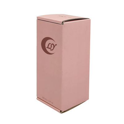 โลโก้ตามสั่ง กล่องเครื่องประดับ สีชมพู กระดาษเครื่องสําอาง ของขวัญ กล่องท่อกล่องบรรจุ