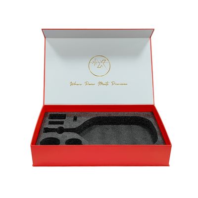 ขายปลีก พิมพ์ตามสั่ง กล่องแม่เหล็กขนาดใหญ่ แพคเกจสําหรับแบดมินตันและราเคตพาดลกล่องของขวัญขนาดใหญ่ที่มีการพิมพ์โลโก้