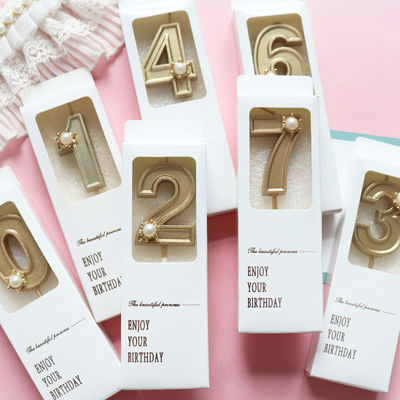 กล่องพิมพ์สีแบบกำหนดเอง เค้กตัวเลข เทียนวันเกิด กล่องของขวัญ Geschenkbox ขนาดเล็ก กล่องของขวัญขนาดเล็ก