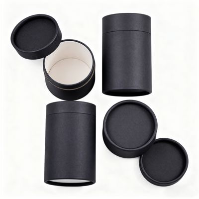 หลอดกระดาษทรงกระบอกแบบกำหนดเองสำหรับบรรจุภัณฑ์ยาสีฟัน น้ำมันหอมระเหย เทียน กาแฟ ชา กระดาษคราฟท์และวัสดุกระดาษแข็ง