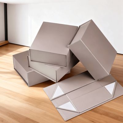 กล่องกระดาษแข็งแบบแข็งสำหรับผลิตภัณฑ์ดูแลผิวแบบกำหนดเองสุดหรู กล่องของขวัญแบบแม่เหล็กปิดได้ รีไซเคิลได้ นำกลับมาใช้ใหม่ได้ สำหรับเครื่องสำอาง เทียนไข กระเป๋าสตางค์