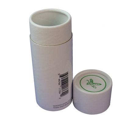 กล่องของขวัญท่อกระดาษรีไซเคิลและสไตล์ stamping ร้อนกับสติ๊กเกอร์โลโก้ที่กําหนดเอง