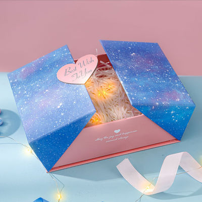 กล่องของขวัญบรรจุภัณฑ์นาฬิกาพร้อมน้ำหอมแบบเปิดสองประตูที่ปรับแต่งได้พร้อมโลโก้ของคุณ