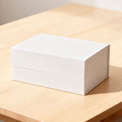 กล่องของขวัญแม่เหล็กสีดำแบบตื้น A5 สำหรับบรรจุภัณฑ์ขายปลีก กระดาษแข็ง พร้อมปั๊มลายพิมพ์ Vanishing